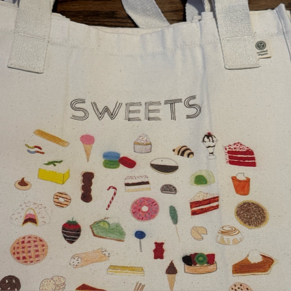 Unfortunate Portrait Colorful Sweets Canvas Tote Bag